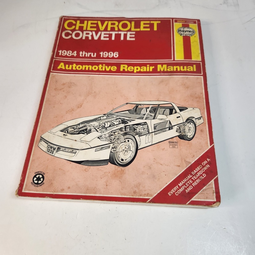 HAYNES Chevrolet Corvette 1984-1996 Repair Manual # 1336 1996